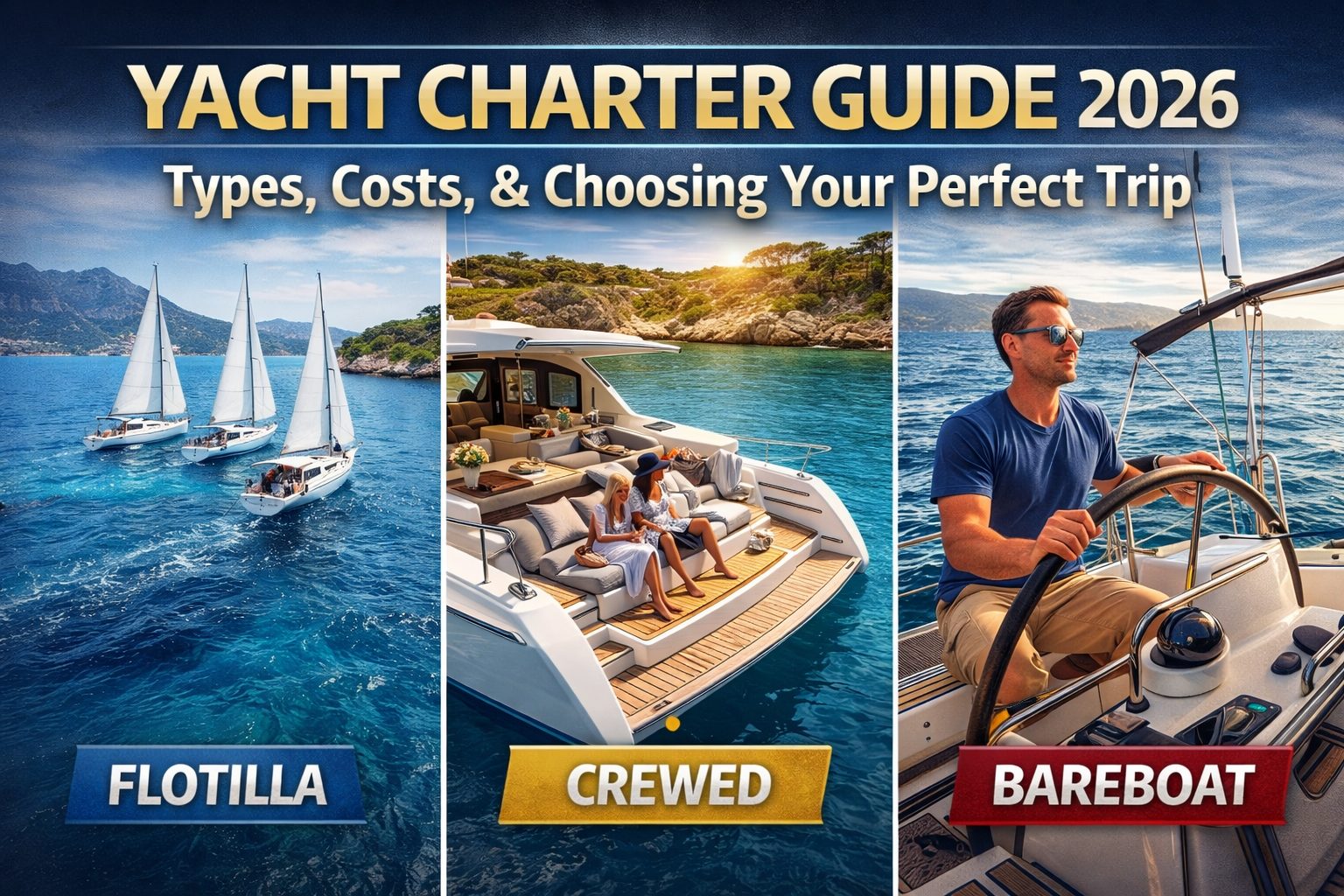 Yacht Charter Guide 2026: Types, Costs, and How to Choose the Perfect Sailing Experience